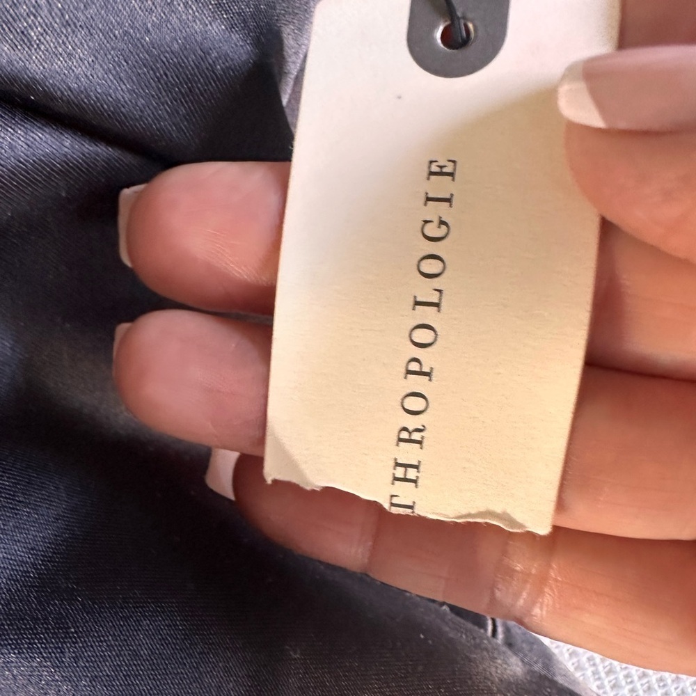 New Dress Maeve by Anthropologie Black Strapless with Bow Detail Medium - Picture 5 of 13